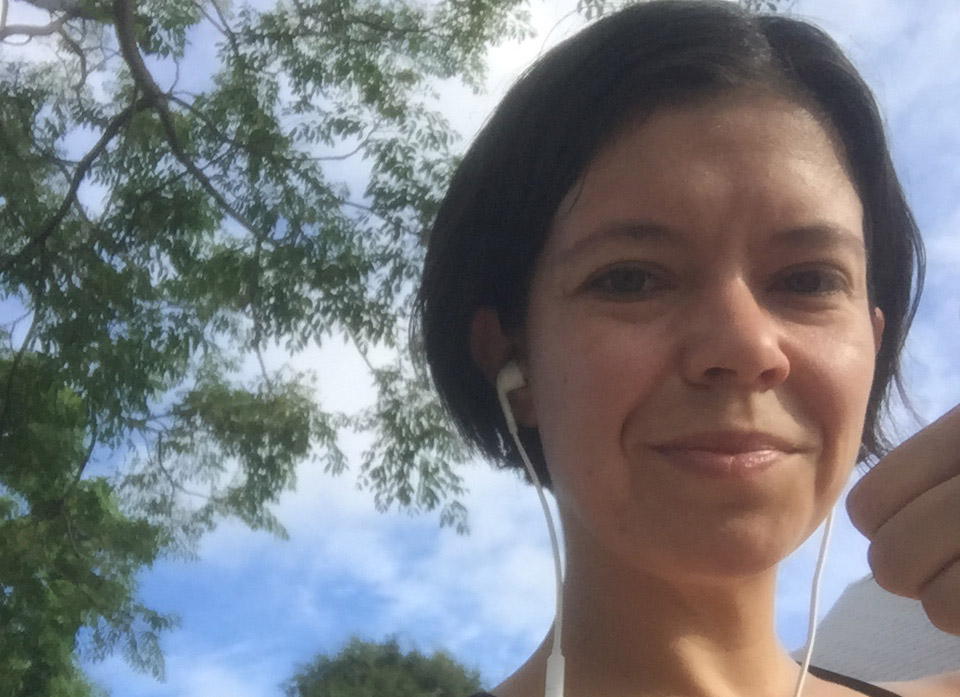 Tina gets a weekend workout in Waikanae.